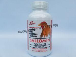 Thuốc nuôi gà đá GALLOMIN 100 viên của Mỹ
