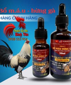 Bổ Máu Hừng Gà - Thuốc Nuôi Gà Đá Hỗ Trợ Nước Máu Cho Gà Đá Cao Cấp chính hãng - Thuốc Gà Đá HCM