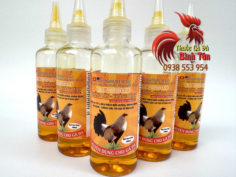 BUTA-PHOSPHAN-B-12-Chong-Lon-Khang-Benh-100ml-Thuoc-Ga-Da-Binh-Tan BUTA - PHOSPHAN B-12 Chóng Lớn, Kháng Bệnh (100ml) - Thuốc Gà Đá HCM chính hãng - Thuốc Gà Đá HCM