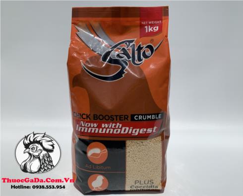 Thuc-An-Cho-Ga-SALTO-Chick-Booster-Ho-Tro-Phat-Trien-Xuong-Tang-Co-Bap-1Kg Thức Ăn Cho Gà SALTO Chick Booster - Hỗ Trợ Phát Triển Xương, Tăng Cơ Bắp - 1Kg chính hãng - Thuốc Gà Đá HCM