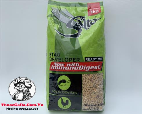Thuc-An-Cho-Ga-SALTO-Stag-Developer-4-Cung-Cap-Dam-Va-Chat-Dinh-Duong-Cho-Ga-Da-To-Tu-4-Thang-1Kg Thức Ăn Cho Gà SALTO Stag Developer 4+ - Cung Cấp Đạm Và Chất Dinh Dưỡng Cho Gà Đá Tơ Từ 4 Tháng - 1Kg chính hãng - Thuốc Gà Đá HCM