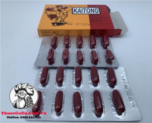 Thuoc-Ga-Da-KAITONG-Ho-Tro-Cung-Cap-Dinh-Duong-Gia-Re-1-Hop-20-Vien Thuốc Gà Đá KAITONG Hỗ Trợ Cung Cấp Dinh Dưỡng Giá Rẻ - 1 Hộp 20 Viên chính hãng - Thuốc Gà Đá HCM