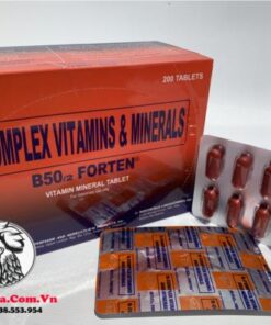 Thuốc Nuôi Gà Đá B-Complex B50/2 FORTEN Cung Cấp Hổn Hợp Các Vitamin Và Khoáng Chất - 2 Vỉ x 10 Viên chính hãng - Thuốc Gà Đá HCM