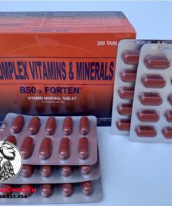 Thuốc Nuôi Gà Đá B-Complex B50/2 FORTEN Cung Cấp Hổn Hợp Các Vitamin Và Khoáng Chất - 5 Vỉ x 10 Viên chính hãng - Thuốc Gà Đá HCM