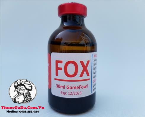 Thuoc-Nuoi-Ga-Da-FOX-Ho-Tro-Chong-Met-Moi-Hieu-Qua-Cung-Cap-Nhieu-Vitamin-Ban-Chay-Nhat-Thi-Truong-Chai-30ml Thuốc Nuôi Gà Đá FOX Hỗ Trợ Chống Mệt Mỏi Hiệu Quả, Cung Cấp Nhiều Vitamin Bán Chạy Nhất Thị Trường - Chai 30ml chính hãng - Thuốc Gà Đá HCM