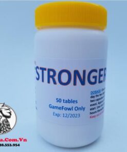 Thuốc Nuôi Gà Đá Stronger Của Mỹ Chính Hãng Tăng Khả Năng Di Chuyển - Hủ 50 Viên chính hãng - Thuốc Gà Đá HCM