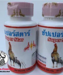 Thuốc Nuôi Gà Đá SUPER STAR Của Thái Lan Tăng Lực, Tăng Cơ, Sung Khi Vào Bo - 2Hủ 200 Viên chính hãng - Thuốc Gà Đá HCM