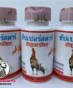 Thuốc Nuôi Gà Đá SUPER STAR Của Thái Lan Tăng Lực, Tăng Cơ, Sung Khi Vào Bo - 3 Hủ 300 Viên chính hãng - Thuốc Gà Đá HCM
