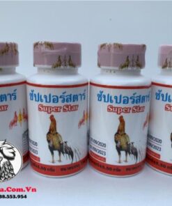 Thuốc Nuôi Gà Đá SUPER STAR Của Thái Lan Tăng Lực, Tăng Cơ, Sung Khi Vào Bo - 4 Hủ 400 Viên chính hãng - Thuốc Gà Đá HCM