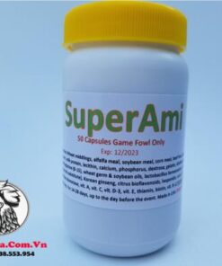 Thuốc Nuôi Gà Đá SuperAmi Cung Cấp Nhiều Vitamin Dinh Dưỡng Thiết Yếu - Hủ 50 Viên chính hãng - Thuốc Gà Đá HCM