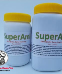 Thuốc Nuôi Gà Đá SuperAmi Cung Cấp Nhiều Vitamin Dinh Dưỡng Thiết Yếu - Hủ 100 Viên chính hãng - Thuốc Gà Đá HCM
