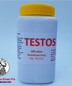 Thuốc Nuôi Gà Đá TESTOS Của Mỹ Giúp Sung Mãn, Tăng Cơ Bắp - Hủ 50 Viên chính hãng - Thuốc Gà Đá HCM