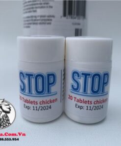 Thuốc Trị Bệnh Cho Gà STOP - Chuyên Trị Không Tiêu, Chướng Diều Cho Gà Hiệu Quả Chính Hãng - Hủ 20 Viên chính hãng - Thuốc Gà Đá HCM